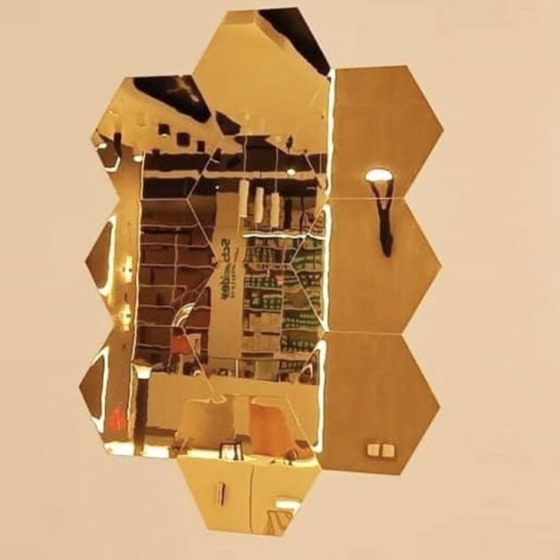 مرايا السداسيات - 10 سداسيات لون ذهبي